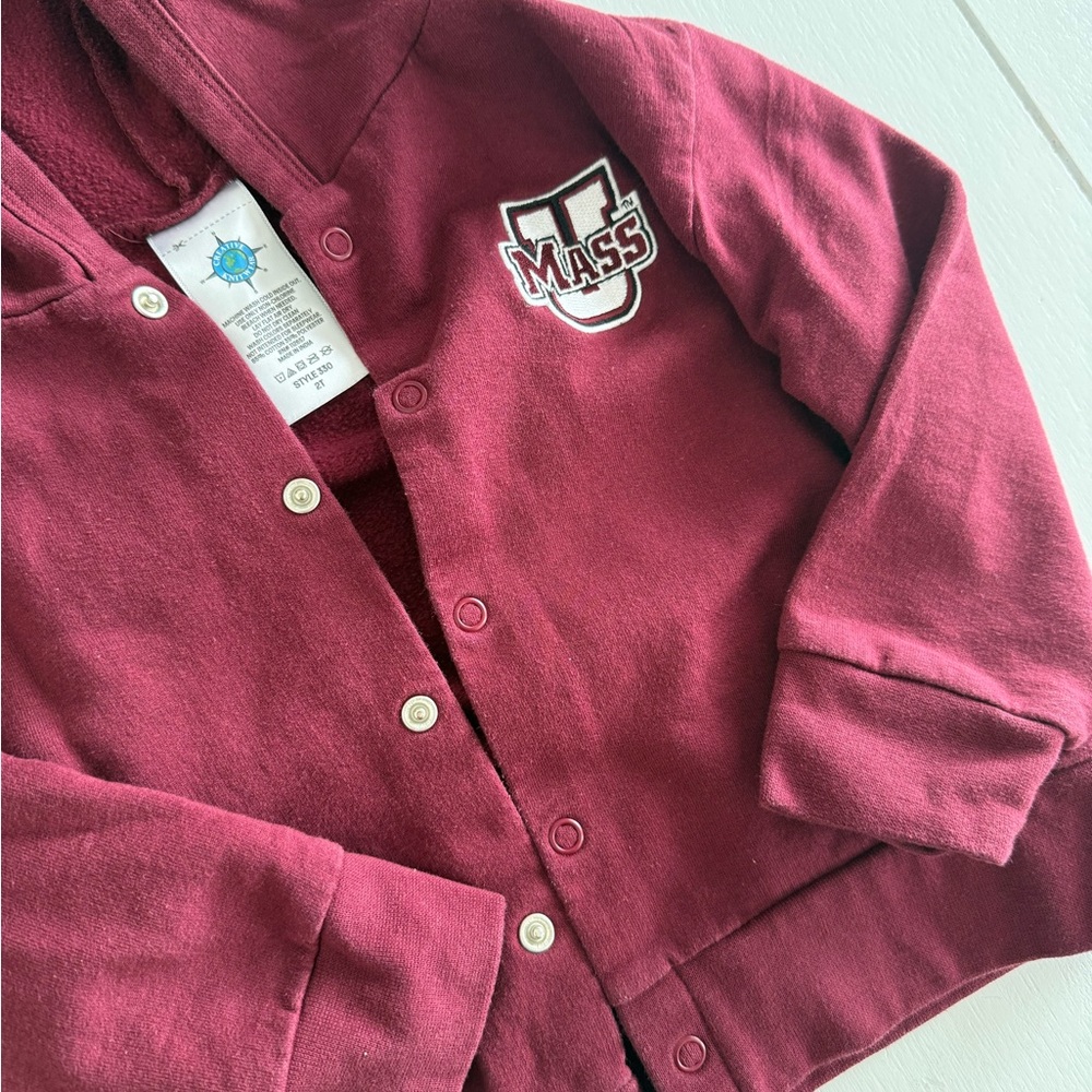 Kids Maroon UMass Hoodie